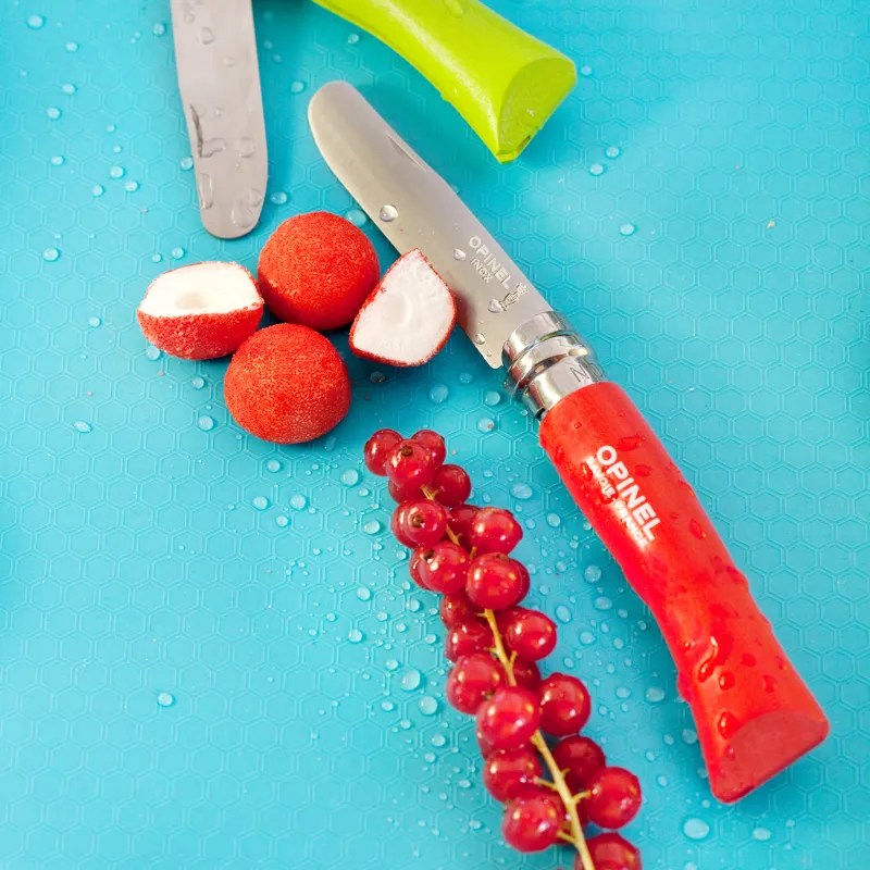 Opinel No.07 My First Opinel Folding Knife and Locking Blade in Red-1